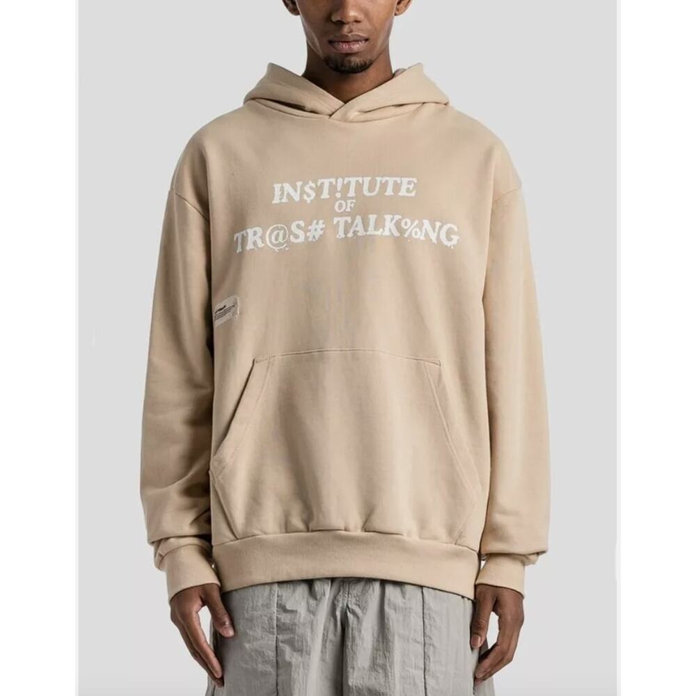 NWT Students Golf Men's Institute Pullover Hoodie Long Sleeve Monarch Beige, M